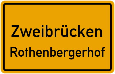 Straßenverzeichnis Zweibrücken Rothenbergerhof