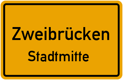 Straßenverzeichnis Zweibrücken Stadtmitte