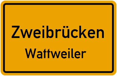 Straßenverzeichnis Zweibrücken Wattweiler