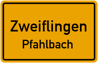 Straßenverzeichnis Zweiflingen Pfahlbach