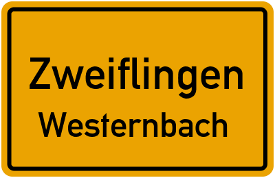 Straßenverzeichnis Zweiflingen Westernbach