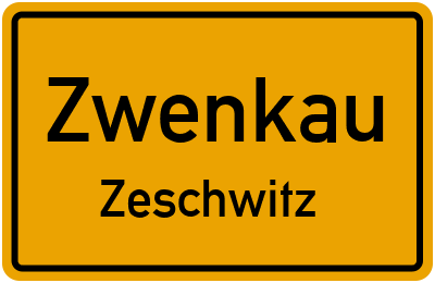 Straßenverzeichnis Zwenkau Zeschwitz