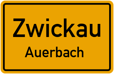 Straßenverzeichnis Zwickau Auerbach