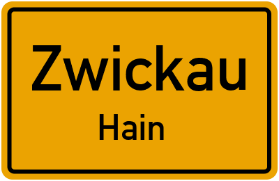 Straßenverzeichnis Zwickau Hain