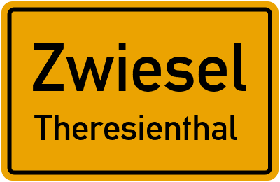 Straßenverzeichnis Zwiesel Theresienthal