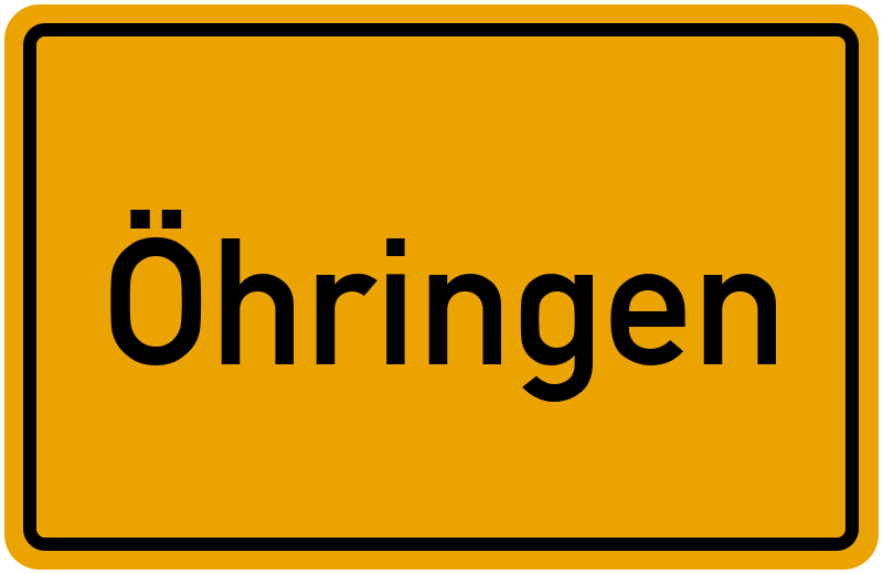 Ortsschild Öhringen