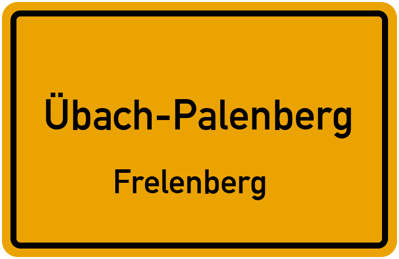 Ortsschild Übach-Palenberg
