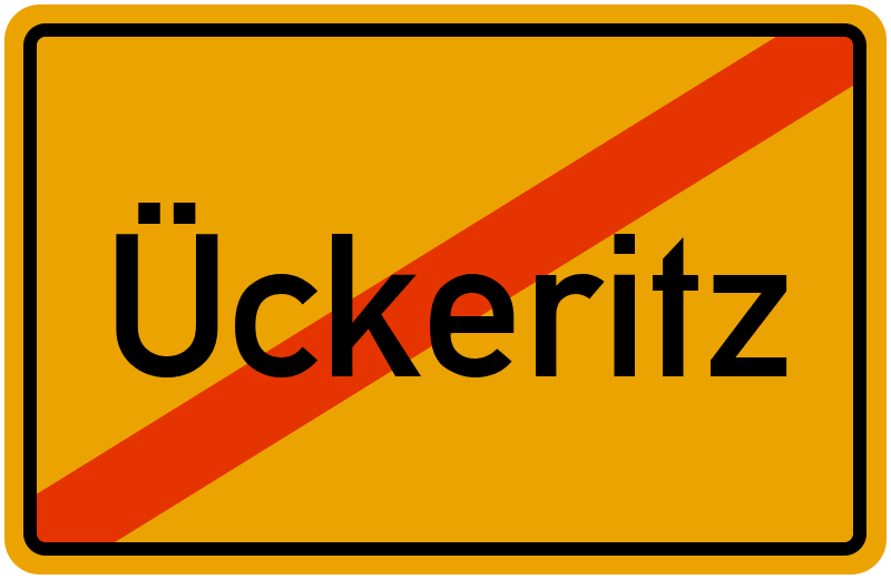 Ortsschild Ückeritz