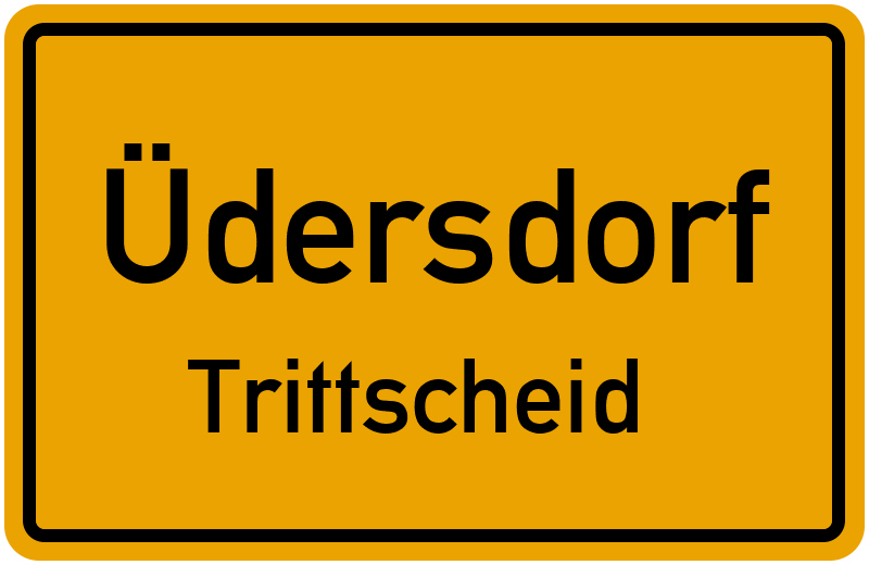 Ortsschild Üdersdorf