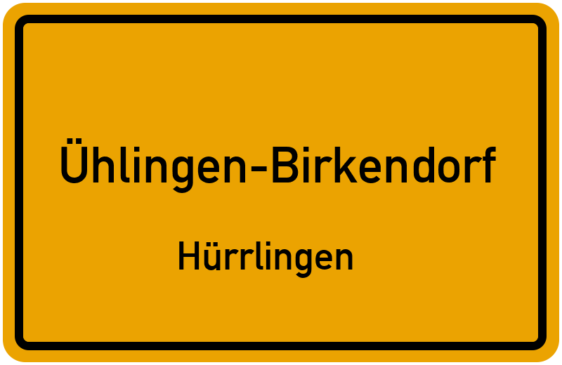 Ortsschild Ühlingen-Birkendorf