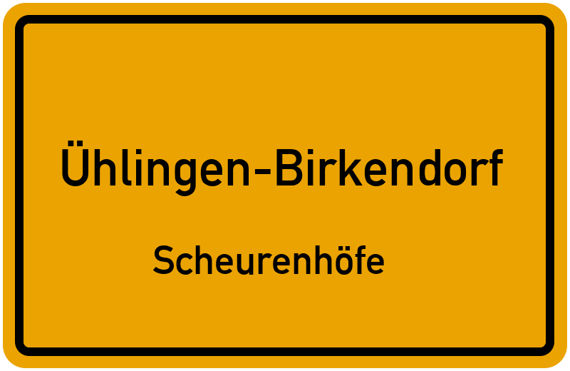 Ortsschild Ühlingen-Birkendorf