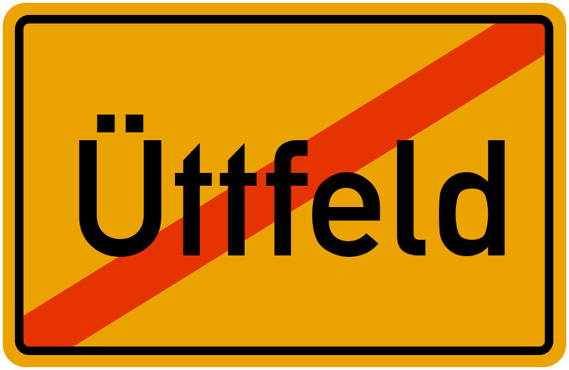 Ortsschild Üttfeld