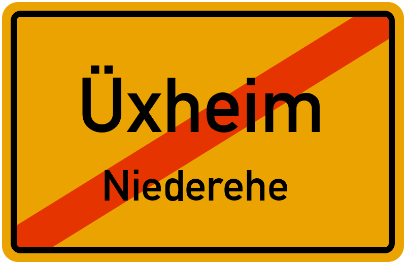 Ortsschild Üxheim