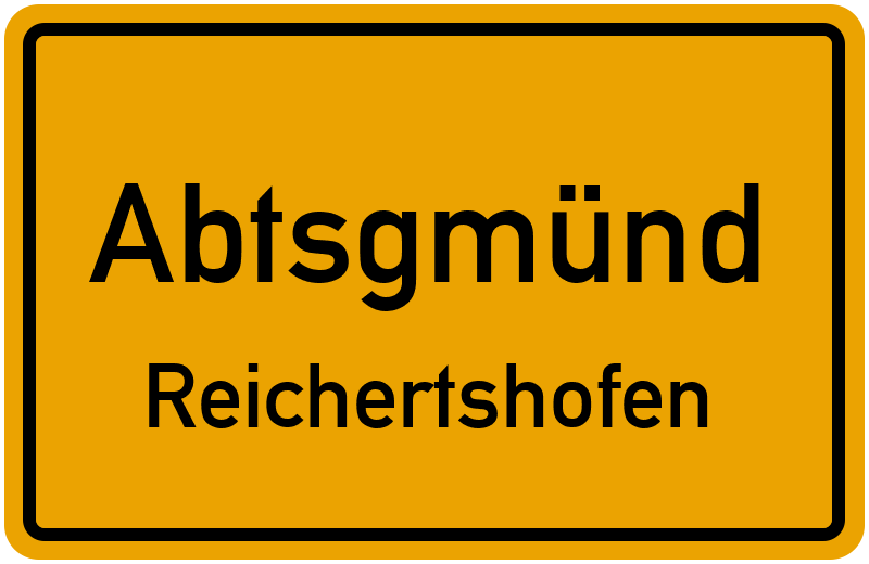 Ortsschild Abtsgmünd