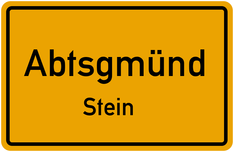 Ortsschild Abtsgmünd