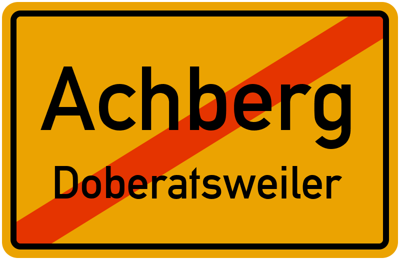 Ortsschild Achberg