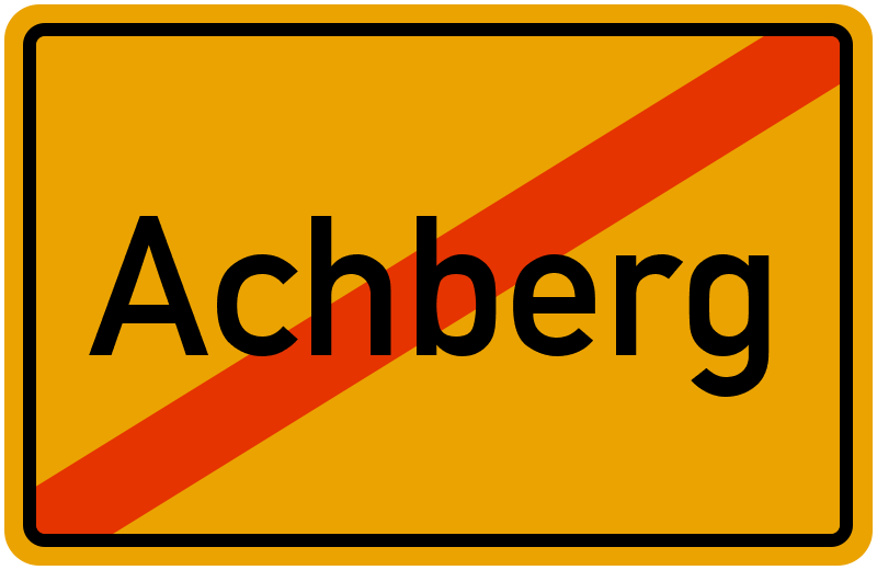 Ortsschild Achberg