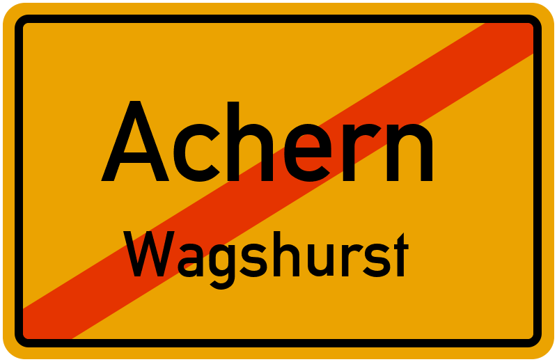 Ortsschild Achern