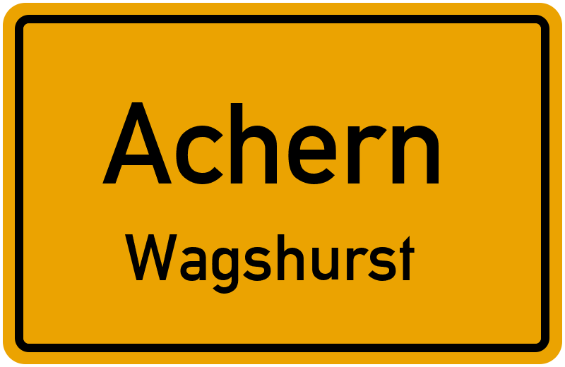 Ortsschild Achern