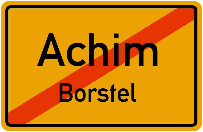 Ortsschild Achim