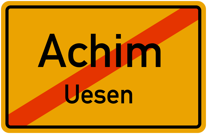 Ortsschild Achim