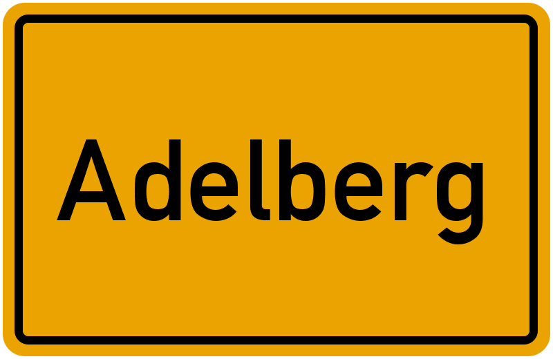 Ortsschild Adelberg