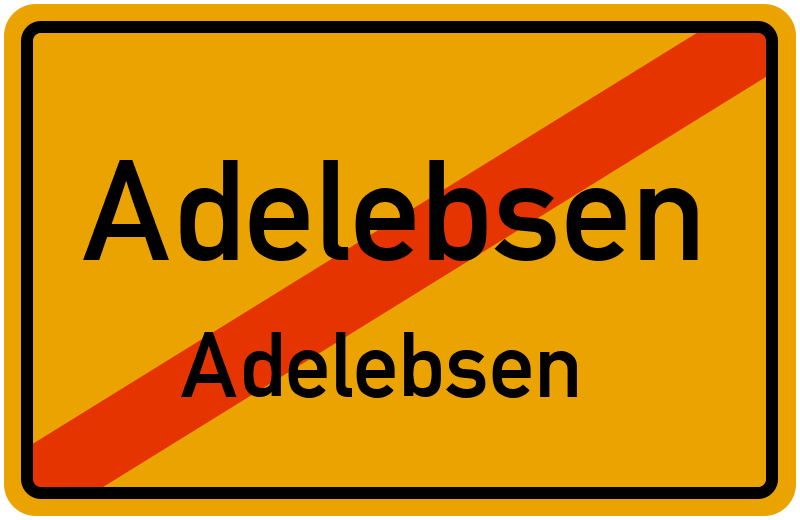 Ortsschild Adelebsen