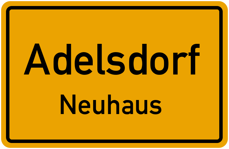 Ortsschild Adelsdorf