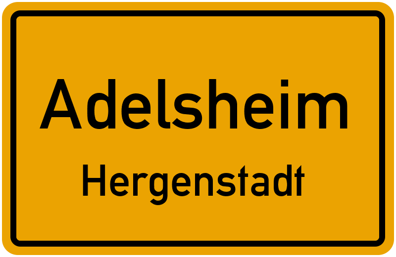 Ortsschild Adelsheim