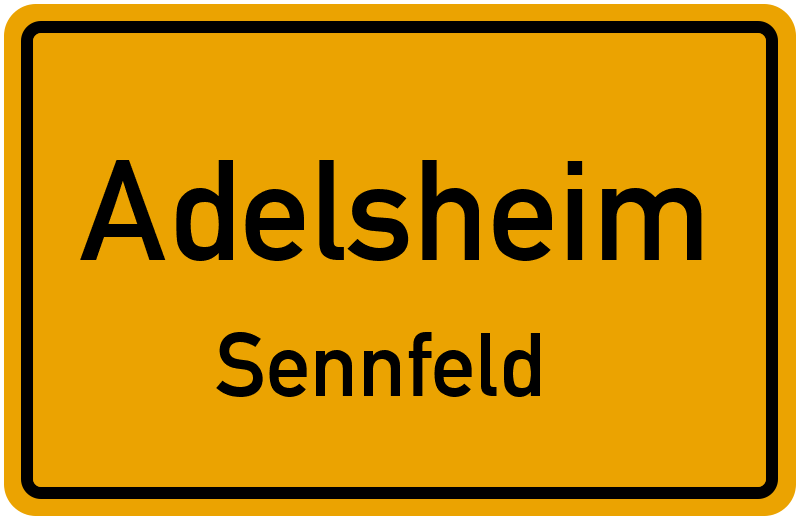 Ortsschild Adelsheim