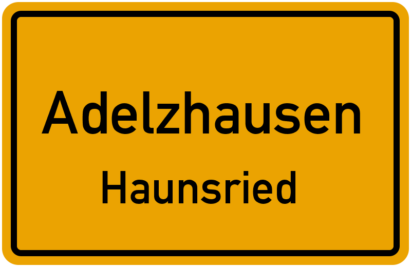 Ortsschild Adelzhausen