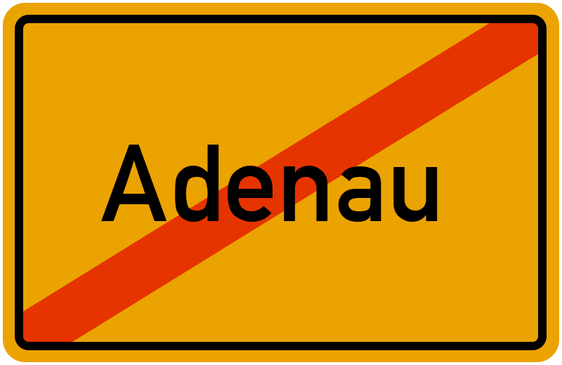 Ortsschild Adenau