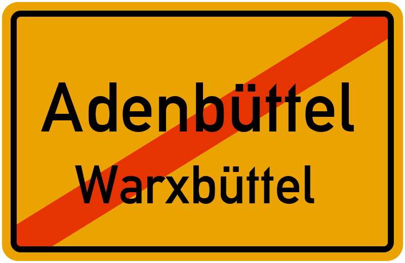 Ortsschild Adenbüttel