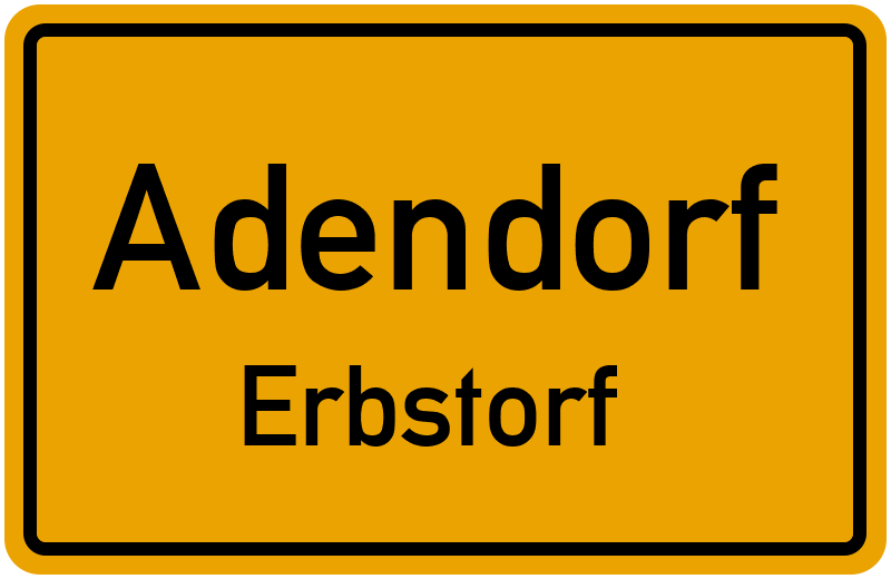 Ortsschild Adendorf