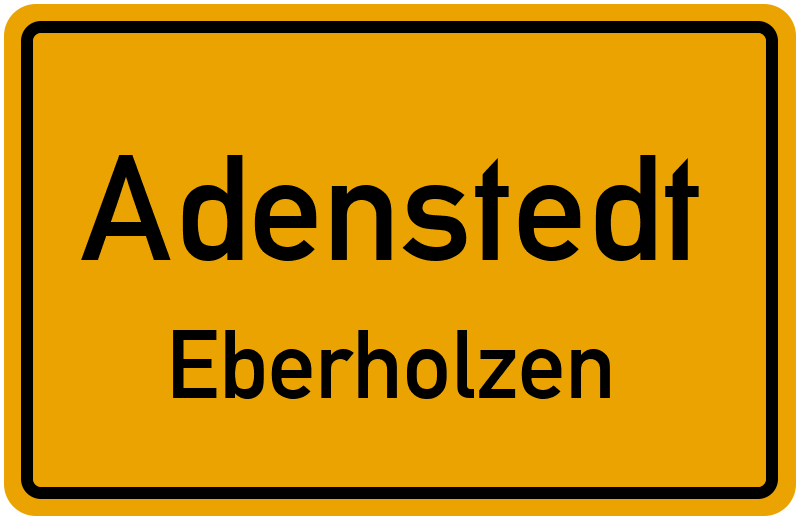 Ortsschild Adenstedt