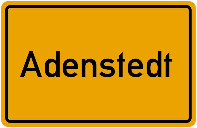 Ortsschild Adenstedt