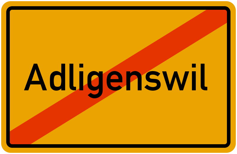 Ortsschild Adligenswil