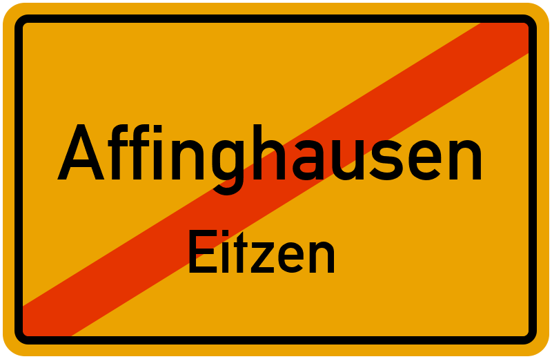 Ortsschild Affinghausen