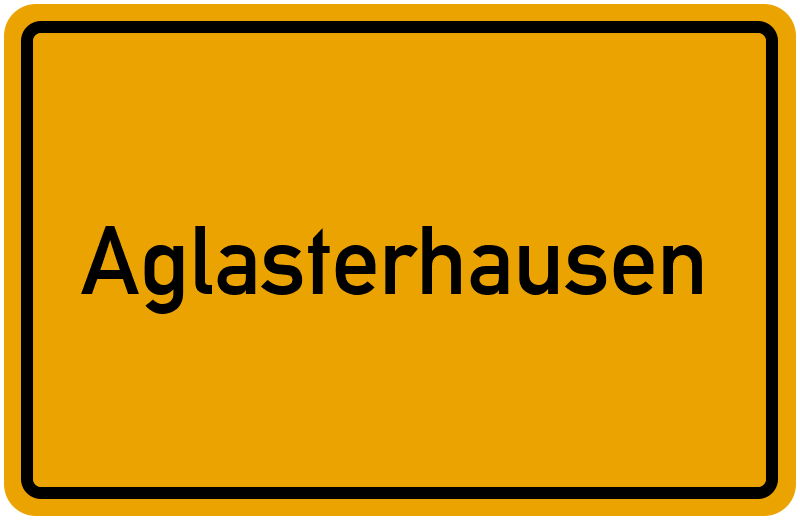 Ortsschild Aglasterhausen