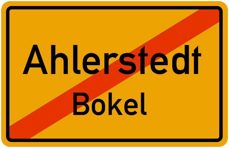 Ortsschild Ahlerstedt