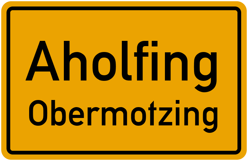 Ortsschild Aholfing