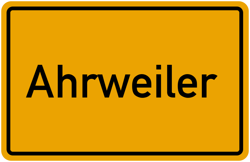 Ortsschild Ahrweiler Kostenlos: Download & Drucken