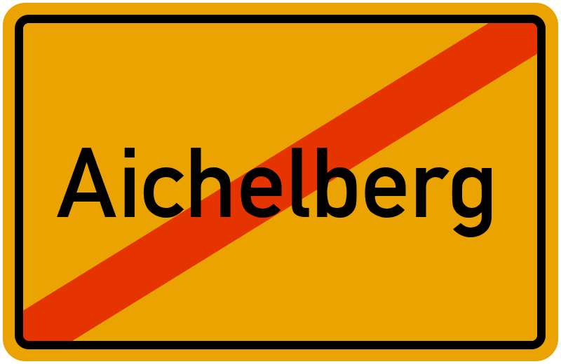 Ortsschild Aichelberg
