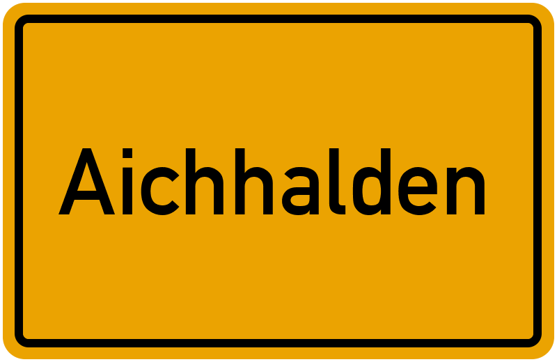 Ortsschild Aichhalden