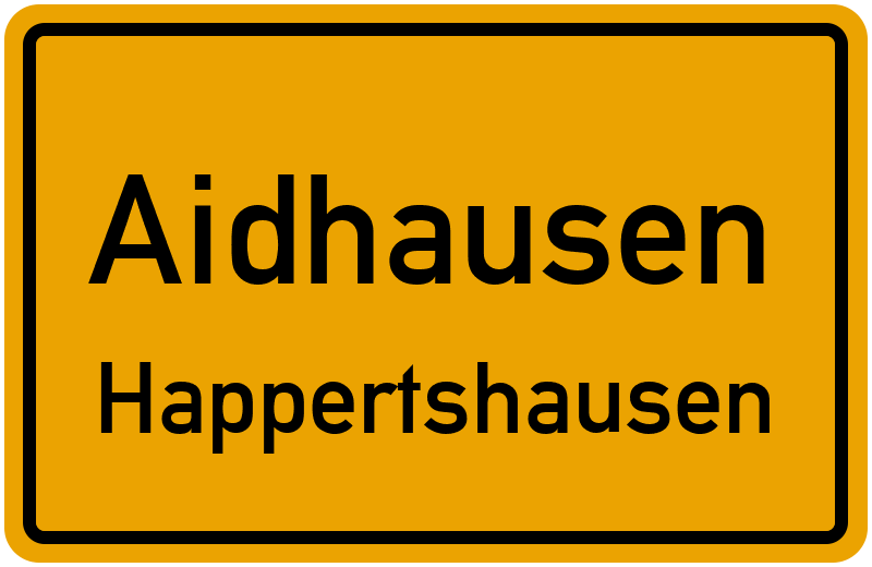 Ortsschild Aidhausen