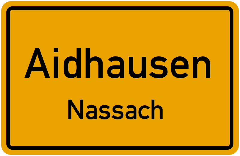 Ortsschild Aidhausen