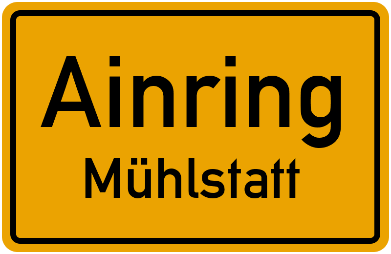 Ortsschild Ainring