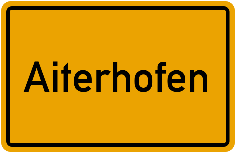 Ortsschild Aiterhofen