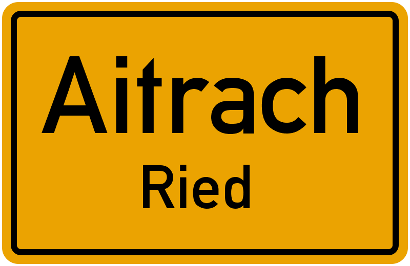 Ortsschild Aitrach