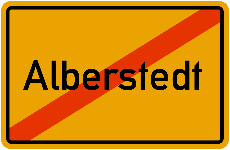 Ortsschild Alberstedt